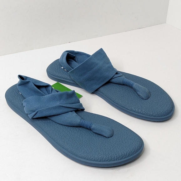 Sanuk Yoga Sling 2 Sandals, Blue, Women's 8 - Picture 1 of 5